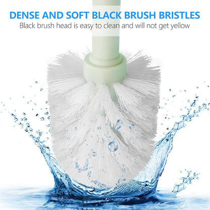 SetSail Toilet Brush, Compact Size Toilet Bowl Brush and Holder Toilet Brushes for Bathroom with Stainless Steel Handle Toilet Cleaner Brush with Durable Scrubbing Bristles, Splash-Proof