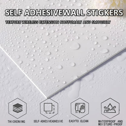 10pcs Peel and Stick Tile Shower Waterproof Marble Tiles Wall Panels, 11.8"x11.8" Self-Adhesive Backsplash Tile, PVC Wall Panels Shower Tiles for Home Bathroom, Kitchen, Living Room Blue