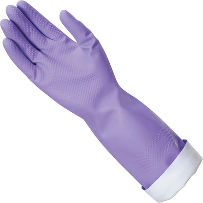 Mr. Clean, 243312 Loving Hands, Large Heat Resisting, Soft Cotton Flock Lining, Built in Freshness Protection, Non-Slip Diamond Grip Gloves, (L)