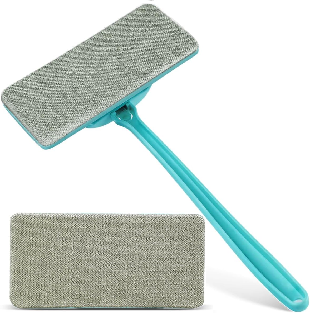 Professional Window Screen Cleaner- Large Brush Face for Door Mesh Cleaning- Detachable Mesh Screen Cleaning Tool- Wet and Dry Dual-Use