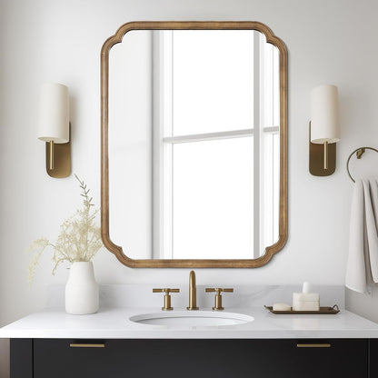 WallBeyond Full Length Mirror Wall Mounted 65"x22", Rustic Wooden Frame Floor Mirror, Large Full Body Mirror for Bedroom, Leaning or Hanging Against Wall, Natural
