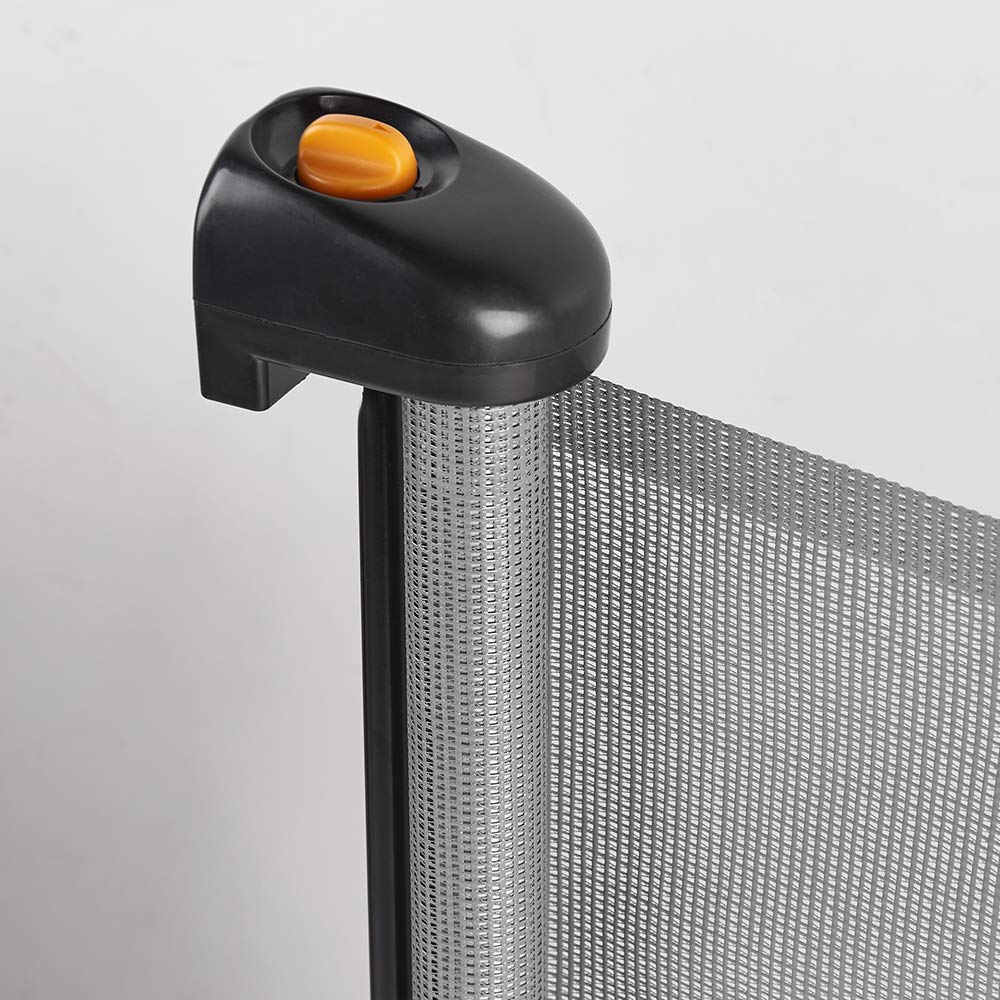 EasyBaby Extra Wide Retractable Baby Gates, 33" Tall, Extends up to 71" Wide, Black/Child Safety, Pet Gates for Stairs, Doorways, Hallways, Indoor and Outdoor