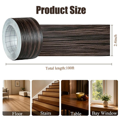 GSCIT Club Wood Grain Repair Tape, 2.4 inch X 15ft Self Adhesive Maple Grain Repair Patch for Tables, Chairs, Baseboards, Doors, Windows, Floors, Handicraft DIY. - Colors B
