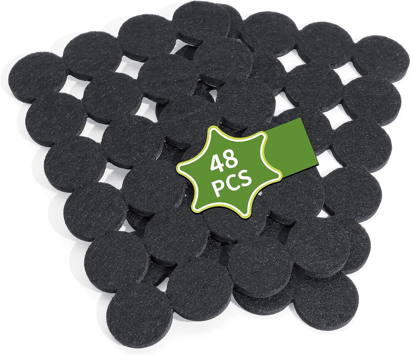 Felt Furniture Pads for Hardwood Floors 48 PCS, Furniture Pads, Floor Protectors for Hardwood Floors, Felt Pads for Furniture, Round, Dark Brown