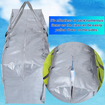 Windyun 4 Pack 57 Gallon Extra Large Moving Bags XXL Heavy Duty Storage Bag with Strong Zipper Handle Jumbo Big Tote Box Foldable for College Dorm Travel Clothes Duffle Blanket Pillow(Red)