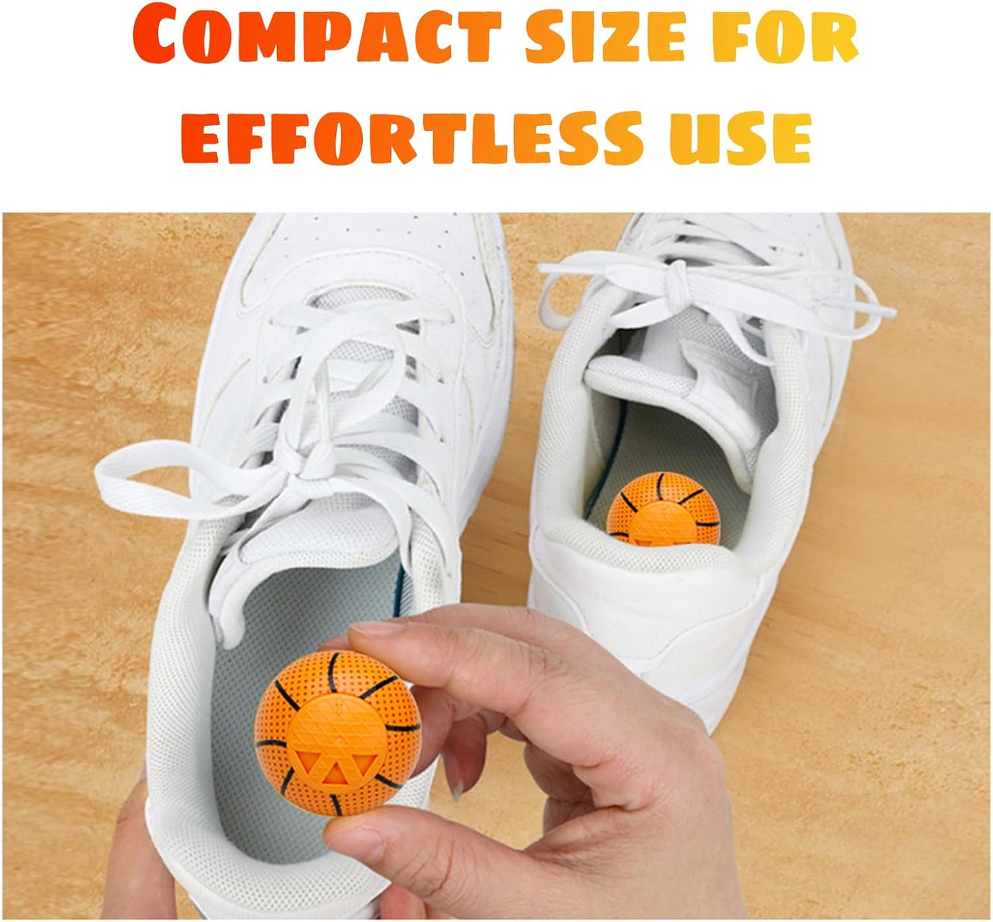 Reusable Shoe Deodorizer,Eco-Friendly Sneaker Balls,Long-Lasting Foot Odor Eliminator for Feet –Compact, Gym and Travel Freshener for Men, Women (6-Pack)
