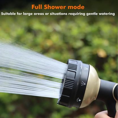 RESTMO Garden Hose Nozzle Heavy Duty, Metal Sprayer Nozzle Thumb Control | 8 Spray Patterns Full Shower Water Hose nozzle for Garden Hose, Ideal for Lawn & Plant Watering, Car & Pet Washing, Bronze