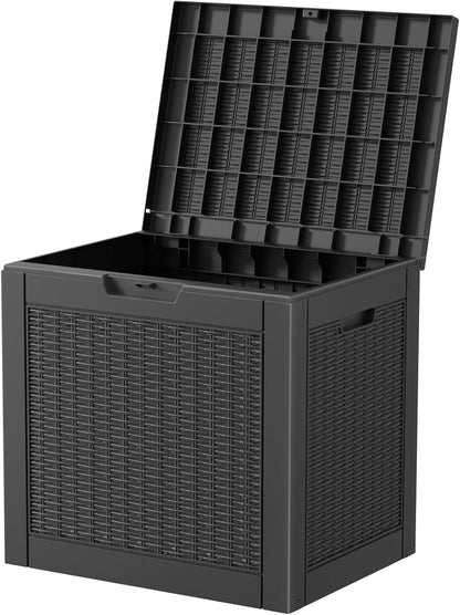 50Gal Outdoor Storage Box Anti-Theft Delivery Box Lockable Deck Box | Heavy-duty UV & weatherproof resin for secure parcel drop, patio cushion storage, garden tools & porch package organization