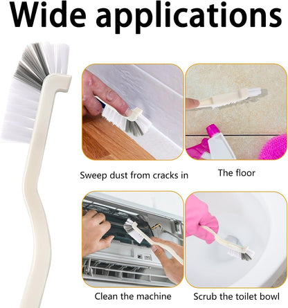 Kitchen Scrub Brush, Angle Cleaning Brush Right Angle Scrub Brushes Cleaning Dish Scrub Brushes for Sink Household Dish Edge Corners Small Space Crevice Cleaning with Stiff Bristles