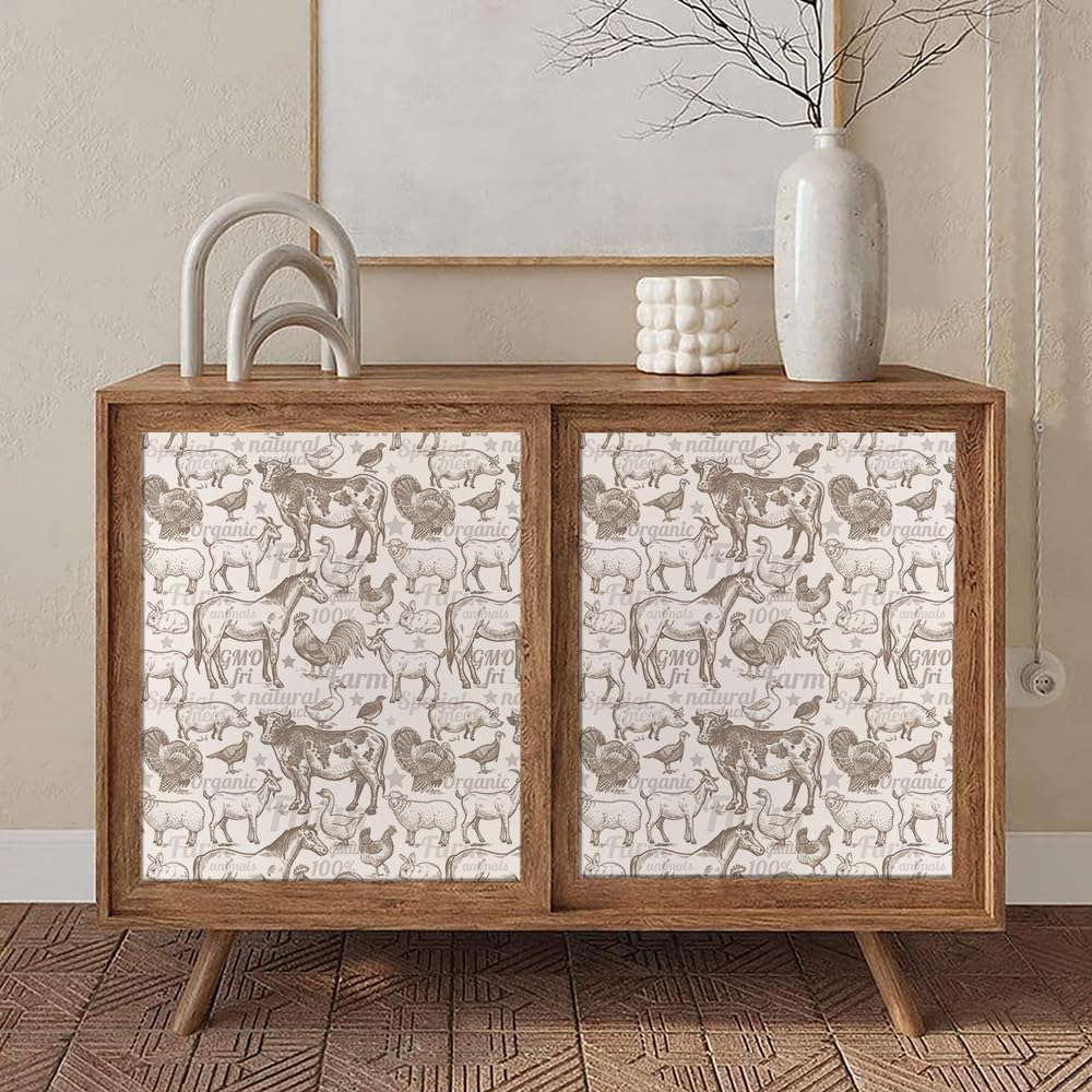MuralPeel White/Pink/Gold Floral Garden Black Blue Flowers Vintage Peel and Stick Wallpaper Self Adhesive Removable Easy Peel Off Contact Paper Stick on Wall Paper for Bedroom Cabinet Renter Friendly