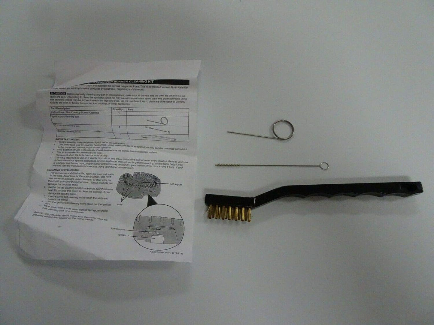 Range Gas Stove Igniter Burner Cleaning Kit Wire Brush A03675801