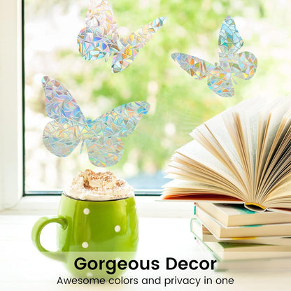 DOWELL Window Privacy Film, Frosted Glass Window Film, Static Cling Non-Adhesive Glass Clings, Sun Blocking Opaque Coverings, Reusable Door Stickers for Bathroom Home Office, Pure, 17.5" x 78.7"