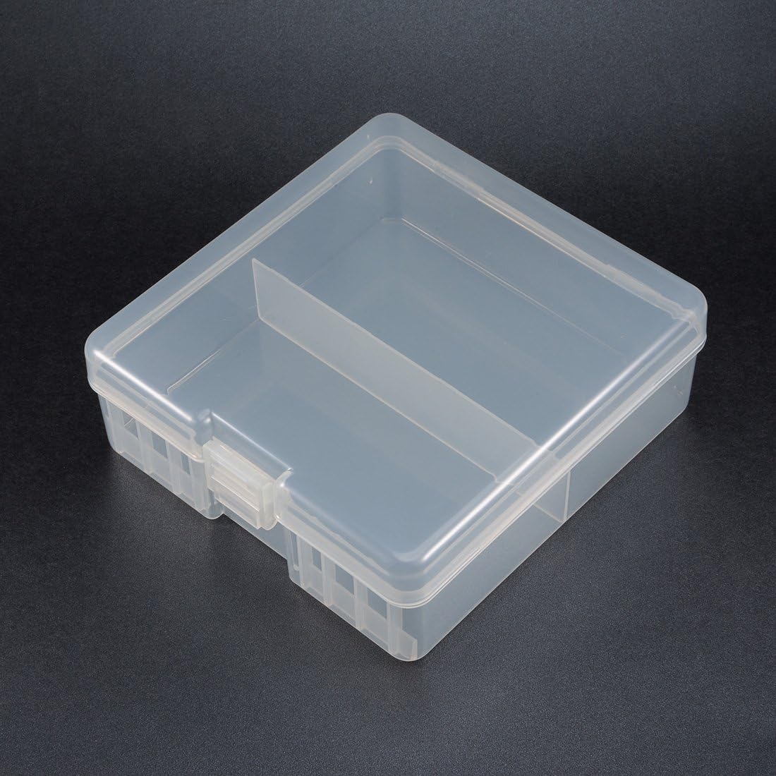 uxcell Hard Plastic Large Battery Storage Box Holder Organizer Protective Container for AAA/AA/C/D/9V Batteries