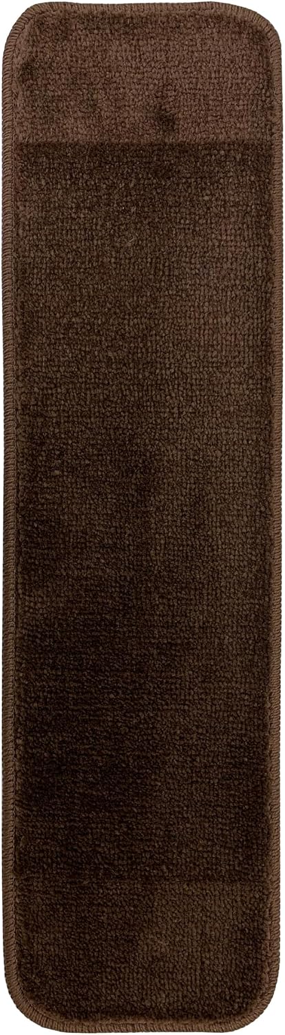 Comfy Collection Stair Tread Treads Indoor Skid Slip Resistant Carpet Stair Tread Treads Machine Washable 8 ½ inch x 30 inch (1 Piece, Beige)