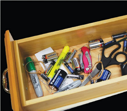 AA Battery Storage Caddy by Storacell, Yellow - Holds 24 Batteries (Not Included)