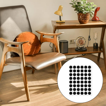 Gosknor 48 Pcs Felt Pads for Cabinet Door, 1/2in Black Round Quite Cabinet Protectors Pads Bumpers Self Adhesive Felt Furniture Feet Pad for Kitchen Furniture Floor Drawers Table Chair Legs