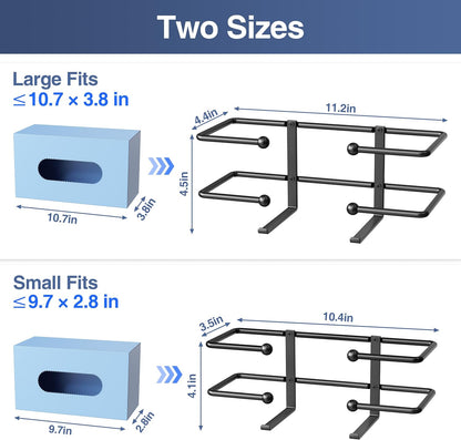 niffgaff Glove Box Dispenser Wall Mount: White Glove Holder Organizer for Disposable Glove Box & Tissue Box - Glove Organizer on Wall in Lab, Kitchen, Bathroom, Garage