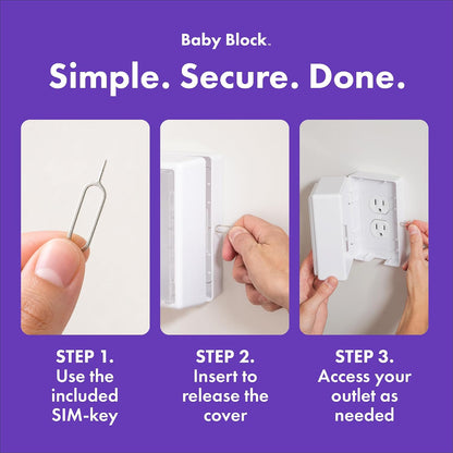 Outlet Cover Box Baby Proofing – Child Safety Outlet Protector Box for Plugs & Cords, Locking Childproof Plug Cover, Outlet Covers Baby Proofing Solution