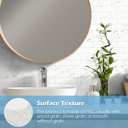 2026 New Upgrade Peel and Stick Backsplash Tile, Peel and Stick 11.34" X 11.57" Wall Tile for Kitchen, Bathroom, Fireplace, Laundry (Beige Ecru, 10 Packs)