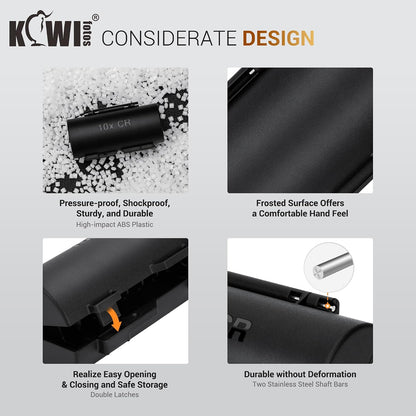 KIWIFOTOS 27 AA + 35 AAA Combo Battery Case Set with Tester | 62 PCS AA AAA Battery storage, Pegboard compatible, Wall Mount Battery Organizer Dispenser, magnetic tester, no‑assembly