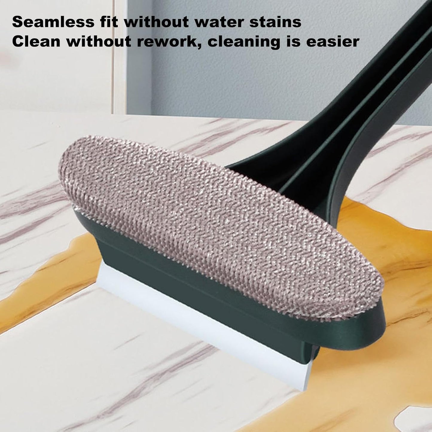 2 in 1 Window Screen Cleaning Brush, Window Screen Cleaner Tool, Double Sided Wet Dry Use Mesh Screens Cleaner Tool with Squeegee, Multi Purpose Stains Removal Glass Wi-ndow Screens Cleaning Brush