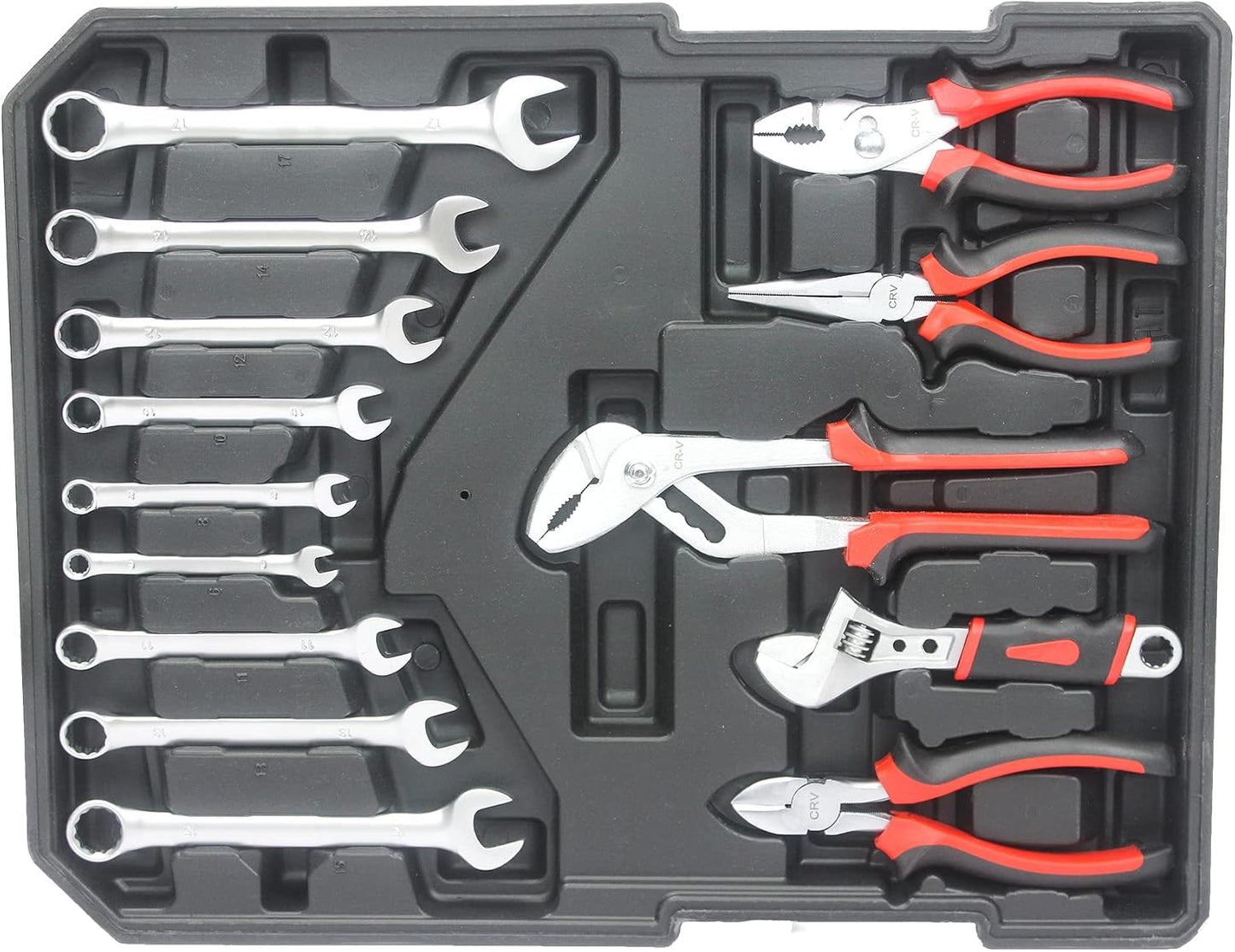 899pcs Home Repair Tool Set Kit for Men, Toolbox Storage Case with 4 Drawers, General Household Tool Kit with Rolling Tool Box, Tool Set Kit for Maintenance, Garden, Homeowner, Handyman,Silver Case