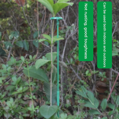 20 Pcs Orchid Stakes and 40 Pcs Clips, 10.6 Inch Green Plant Support Stake, Rust-Proof Plastic Stakes for Tomato, Rose, Pepper, Indoor & Outdoor Potted Plants with Adjustable Clips & Tie