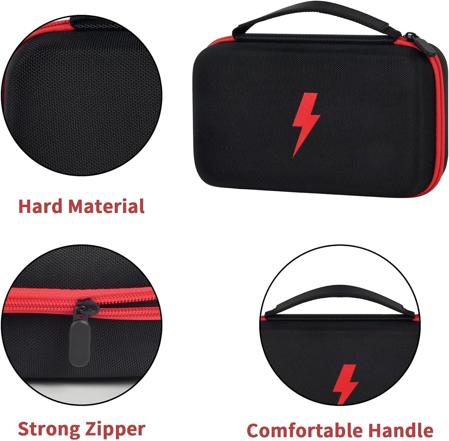 Comecase Hard Carrying Case for Fluke 87-V/ 88V/ 15B+/ 17B+ and More Digital Multimeter, Protective Travel Storage Bag - Black