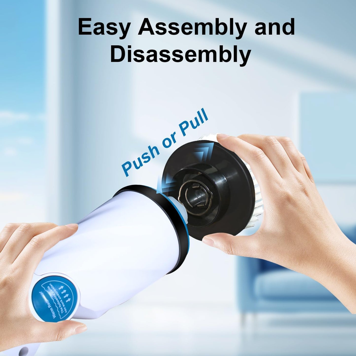 Electric Spin Scrubber Replaceable Brush Heads Set, 4 Pack Cordless Spin Scrubber Brush Heads for Household Cleaning Brushes/Bathroom/Floor/Tile/Car