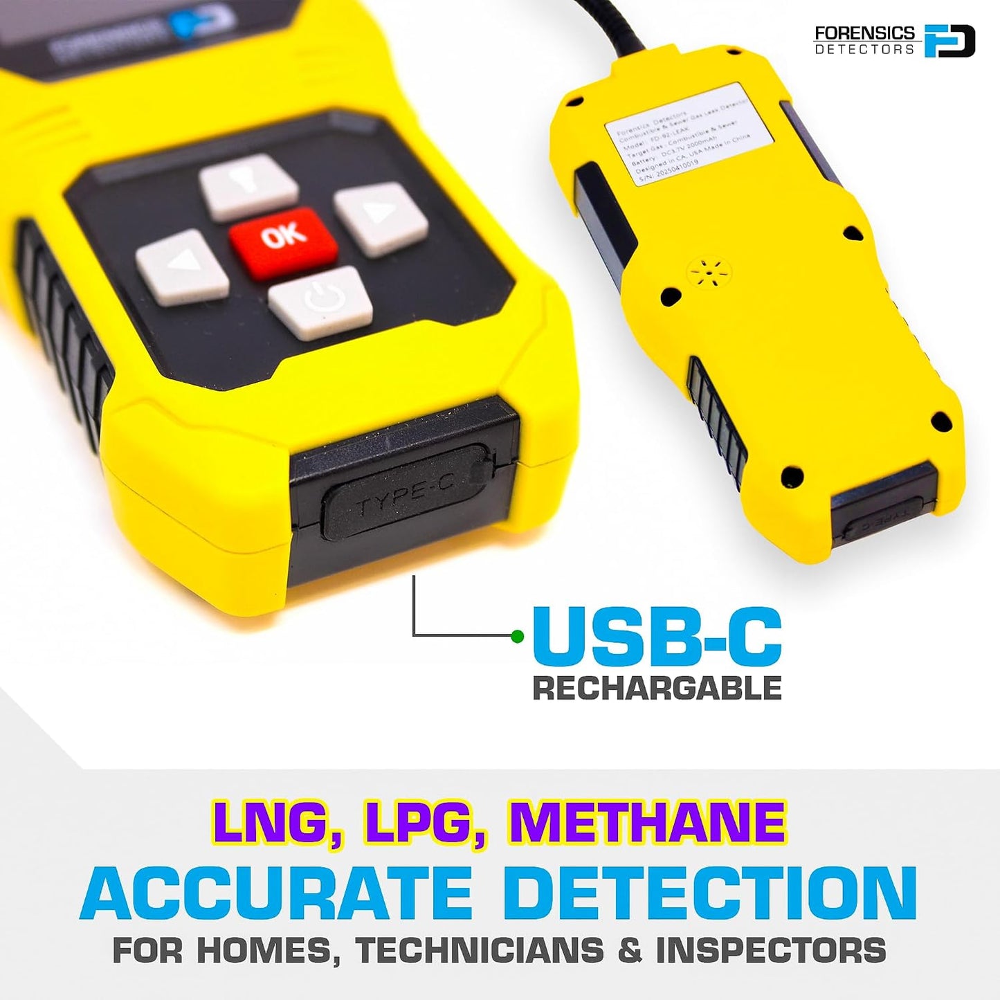 Sewer Leak Detector | 10ft Drop Test Pass | Upgraded 10-Year Sensor Life | Version 2.0 |