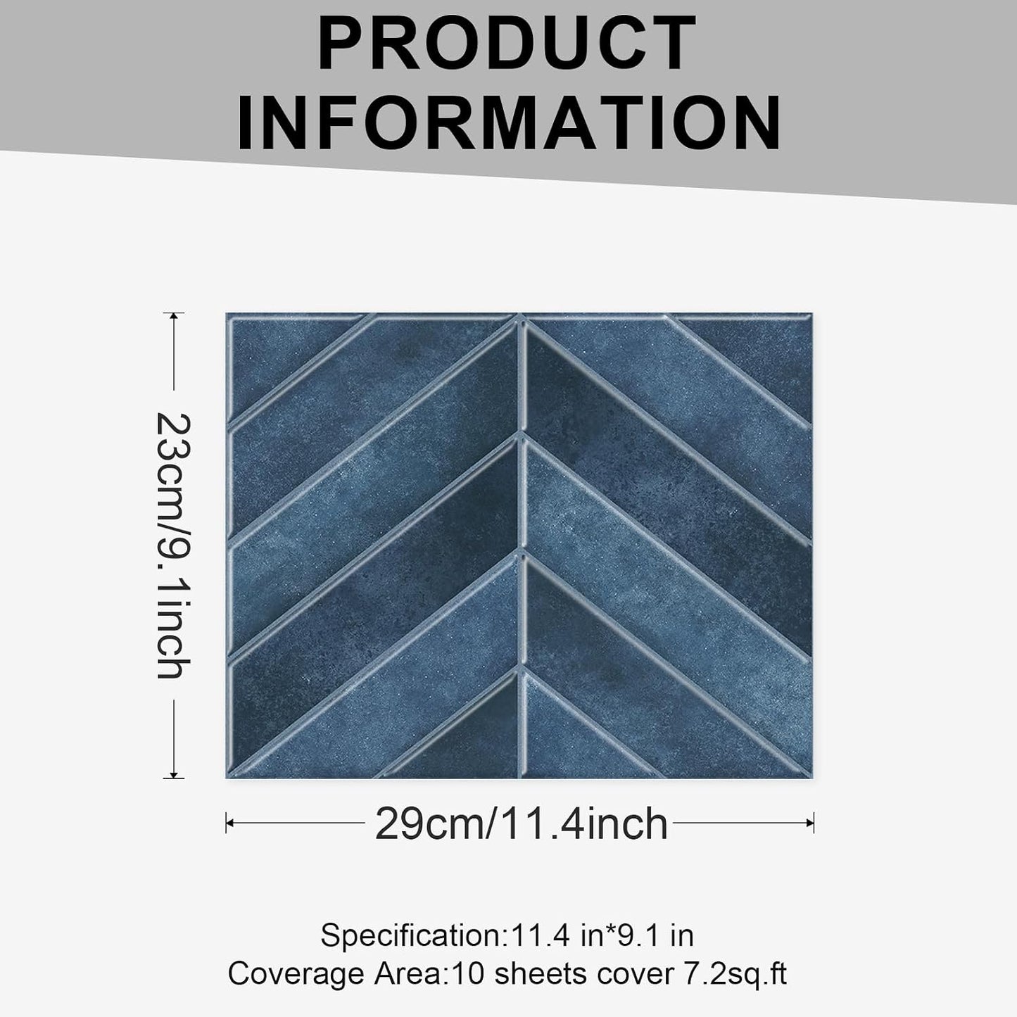 10 Sheets Thicker Design Peel and Stick Backsplash, 3D Self Adhesive Peel and Stick Wall Tile Backsplash for Kitchen, Bathroom, 11.4"x9.1", Beige