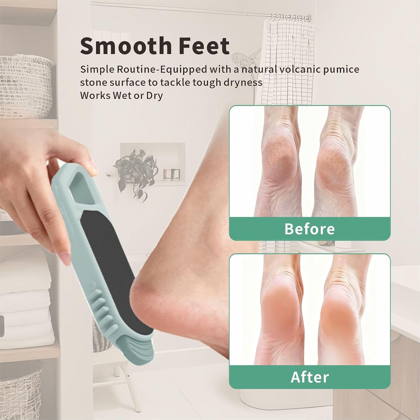 Toe Cleaning Brush,Foot Scrubber in Shower, Multi-Functional Silicone Gap Brushes Between Toes Cleaner Soft Feet Care Scrub Silicone Foot Callus Remover for Men Women Dead Skin Cracked Heels, 1PCS