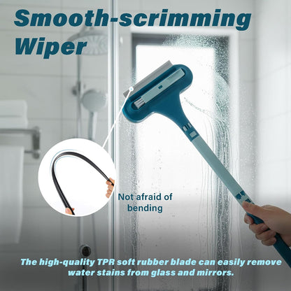 Window Screen Cleaning Brush, 2026 New 2 in 1 Window Screen Cleaner Tool with Squeegee, Mesh Screen Cleaner, Multi-Purpose Cleaning Brush for Patio, Door, Porch Screens (Yellow)