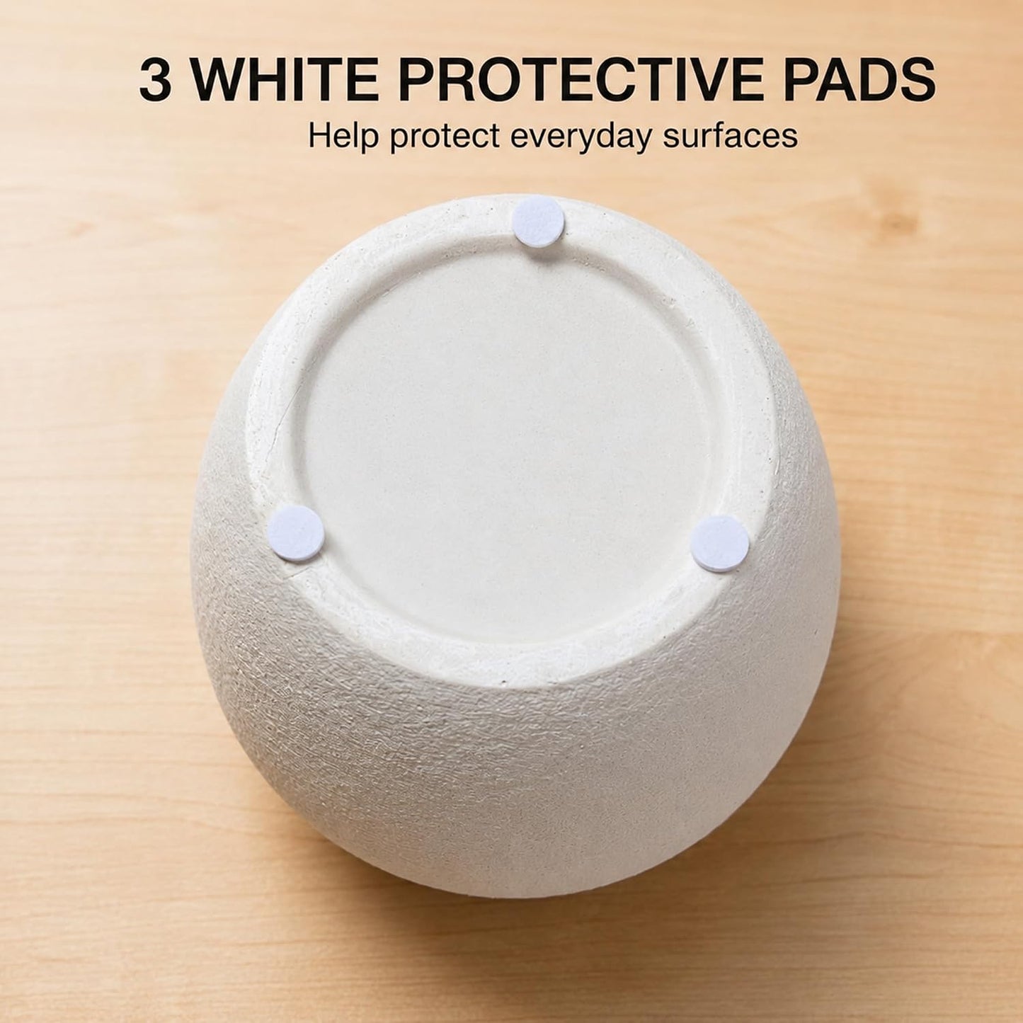 5.9" Small White Round Ceramic Vase, Coffee Table Shelf Decor