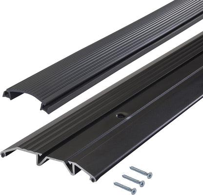 M-D Building Products 08102 3-3/4 in. x 3/4 in. x 36 in. Silver Aluminum and Vinyl Heavy-Duty Low-Profile Threshold