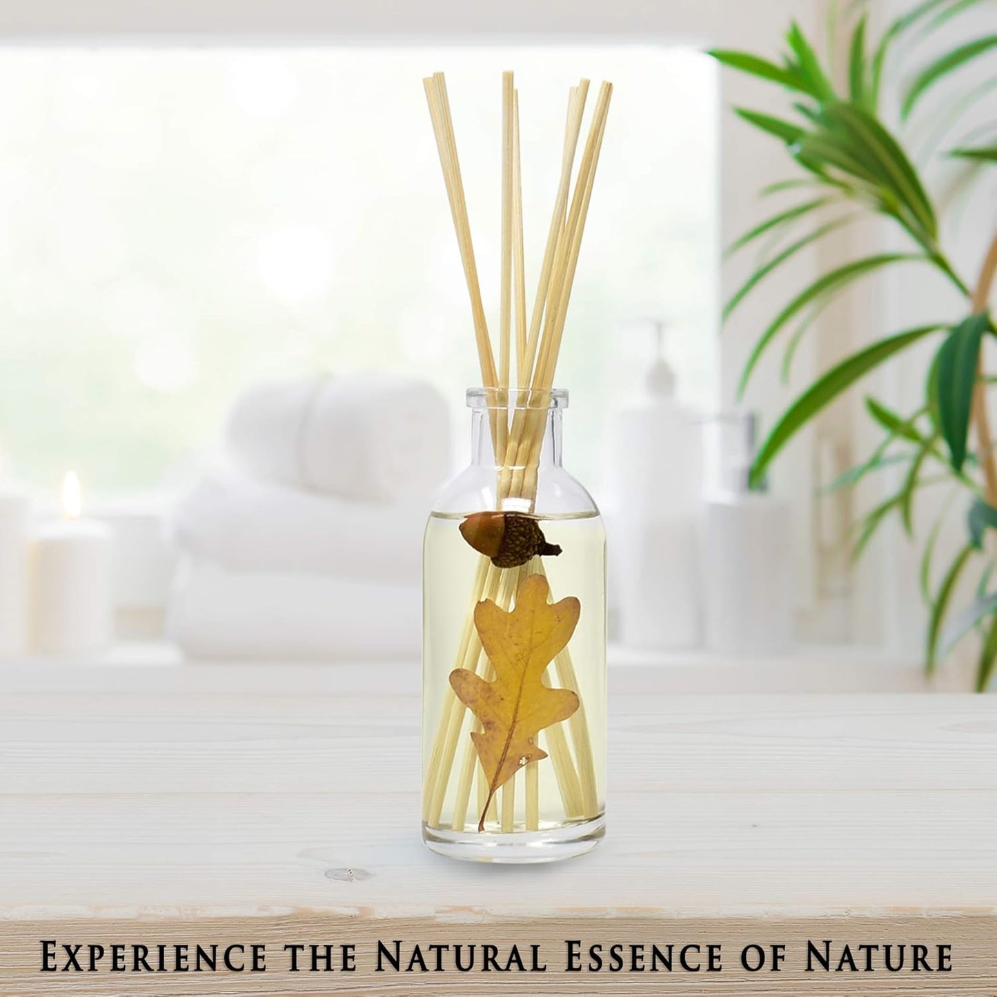 Urban Naturals Smoked Vanilla Reed Diffuser Set with Vanilla Bean, Sandalwood & Leather | Made in the USA - Colors A