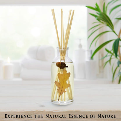 Urban Naturals Smoked Vanilla Reed Diffuser Set with Vanilla Bean, Sandalwood & Leather | Made in the USA - Colors A