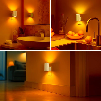 Briignite Motion Sensor Night Light,2 Pack Motion Activated Plug in Night Lights, 0-100LM Dimmable Soft White 3000K, Motion Sensor Light Indoor for Bathroom Hallway Bedroom Stairway Kid Elderly Pet