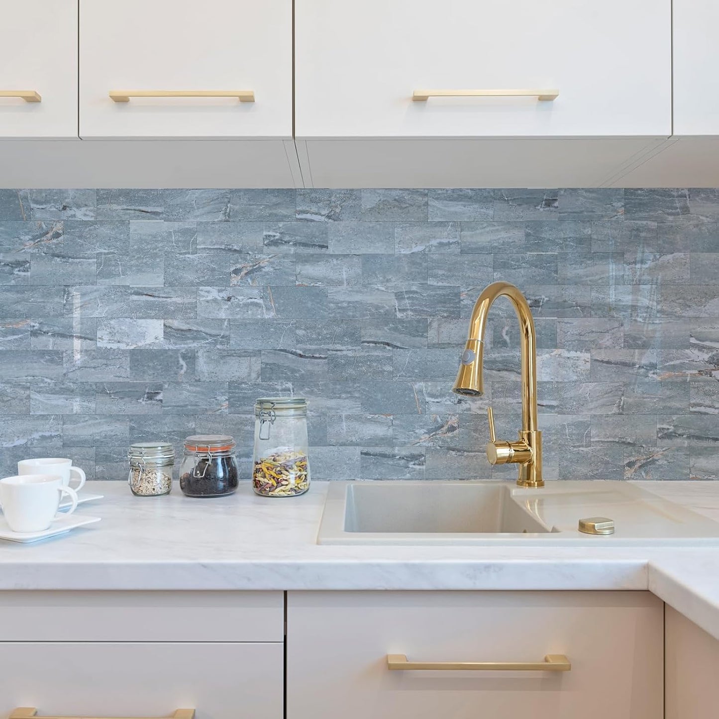 2026 New Upgrade Peel and Stick Backsplash Tile, Peel and Stick 11.34" X 11.57" Wall Tile for Kitchen, Bathroom, Fireplace, Laundry (Beige Ecru, 10 Packs)