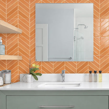 STICKGOO 10 Sheets Thicker Herringbone Peel and Stick Backsplash, 12.6”×9.7” Stick on Wall Tiles, Self Adhesive Tile Sticker for Kitchen Backsplash and Bathroom, White with Grey Grout