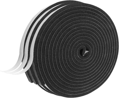 Weather Stripping Door Seal Strip for Doors and Windows, 1In x 1/8In x 33Ft x 2 Roll Foam Insulation Tape Self Adhesive,Sound Proof,Weatherstrip,Pipe Cooling, Air Conditioning Seal Strip - Colors B