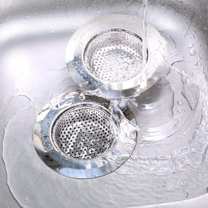 2 Pack Stainless Steel Kitchen Sink Strainer – 4.5" Wide Rim, 2.75" Basket – Rust-Resistant, Anti-Clog Drain Protector for Kitchen, Laundry & Utility Sinks