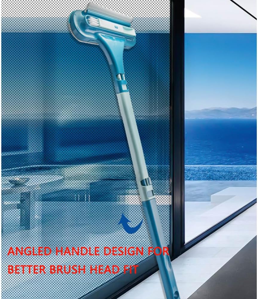2-in-1 Multi-Purpose Cleaning Brush Efficient Cleaning, 2026 Upgraded Window Screen Cleaning Brush, 2-in-1 Window and Screen Cleaning Brush with Extendable Handle for Household (A#)