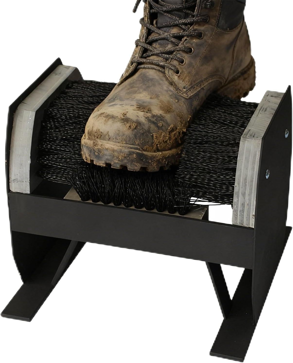 Heavy Duty Door Step Boot Scraper Brush Cleaner Mat, Outdoor Shoe Brush,No Bending,for Removing Mud from Shoes