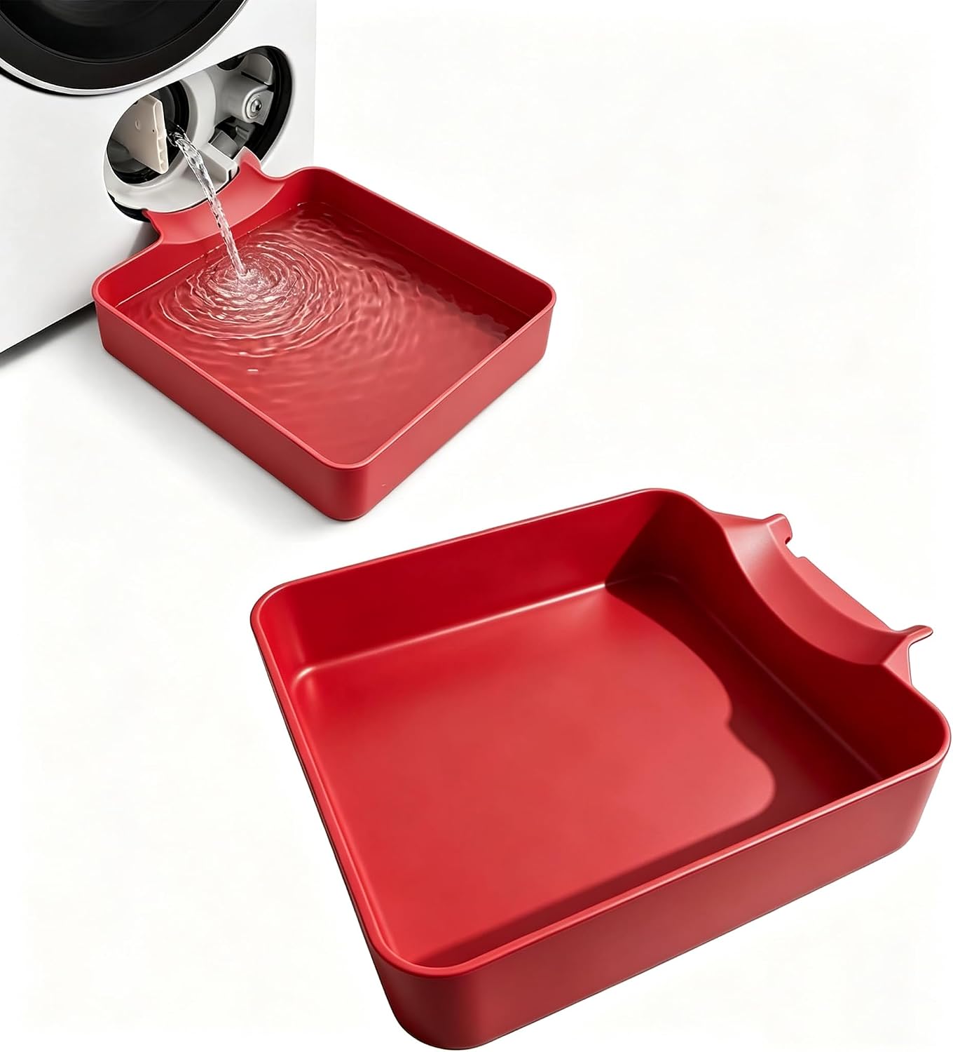 Universal Front-Load Washing Machine Drain Pan, Washer Drain Pan, Washing Machine Drainage Tray, Easy Installation for Apartments, Garages, and Rentals (drip Tray)