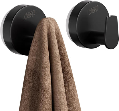 TAILI Suction Cup Razor Holder in Shower 2 Pack, Towel, Loofah, Shaver Holder for Bathroom Wall, Powerful Suction Cup Shower Hooks, Easy to Install and Reuse, White