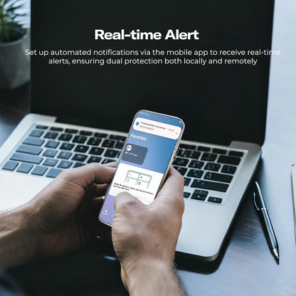 THIRDREALITY Smart Water Leak Sensor KM1, Matter Over WiFi, 1 KM1-controller with 100dB Alarm & 3 Water Detectors, 3-Year Battery Life, No Batteries, Work with Apple Home, Alexa, Home Assistant, Homey