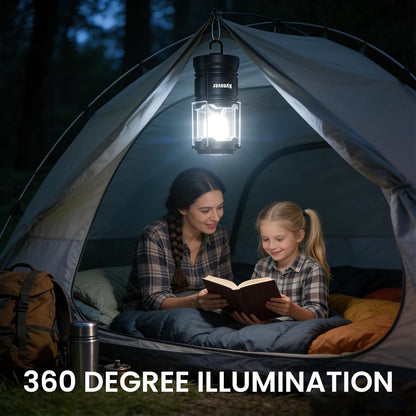 4-Pack Solar Camping Lanterns,Rechargeable LED with USB/Solar/AA Battery,Magnetic Base,Hanging Hook,Collapsible, Waterproof for Emergency, Hiking,Hurricane,Campsites,Lanterns for Power Outages