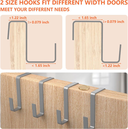 FENTEC 1 Pack Over-the-Door-Shoe-Organizers,Hanging Organizers with Large Pocket Shoe Holder Hanging Shoe Rack for Closet Shoe Organizer for Wall, Over Door Organizer with 15 Pockets Gray