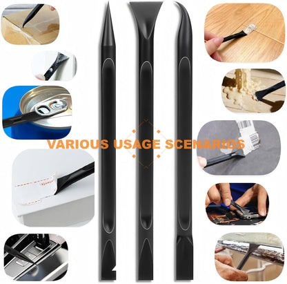 DEKEones Razor Blade Scraper, Long Handled Scraper Tool with 10 Extra Replacement Blades, Razor Scraper Remover for Cleaning Sticker, Paint, Caulk from Window, Car, Glass, Windshield, Stove